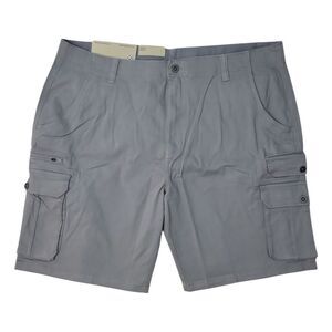 IRON Clothing Co Men's Stretch Twill Multi Pocket Cargo Short - Drizzle
